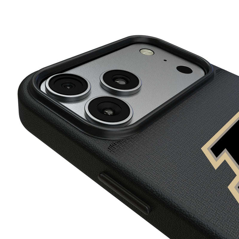 Purdue University Boilermakers Linen iPhone MagSafe Compatible Phone Case for Apple iPhone Detail.Jpg