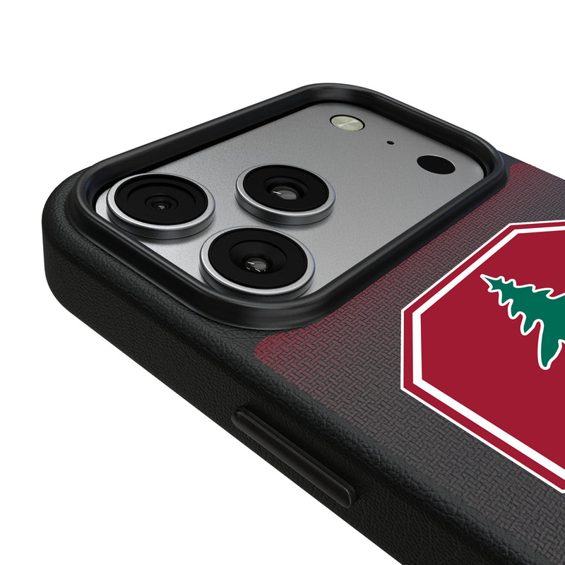 Stanford University Cardinal Linen iPhone MagSafe Compatible Phone Case for Apple iPhone Detail.Jpg
