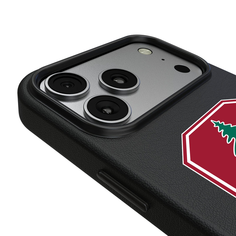 Stanford University Cardinal Text Backdrop iPhone MagSafe Compatible Phone Case for Apple iPhone Detail.Jpg