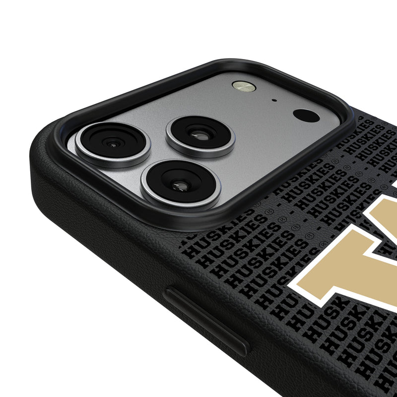 University of Washington Huskies Text Backdrop iPhone MagSafe Compatible Phone Case for Apple iPhone Detail.Jpg