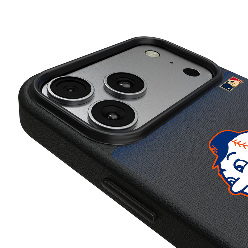New York Mets 2014 - Cooperstown Collection Linen iPhone MagSafe Compatible Phone Case for Apple iPhone Detail.Jpg