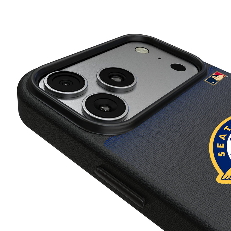 Seattle Pilots 1969 - Cooperstown Collection Linen iPhone MagSafe Compatible Phone Case for Apple iPhone Detail.Jpg