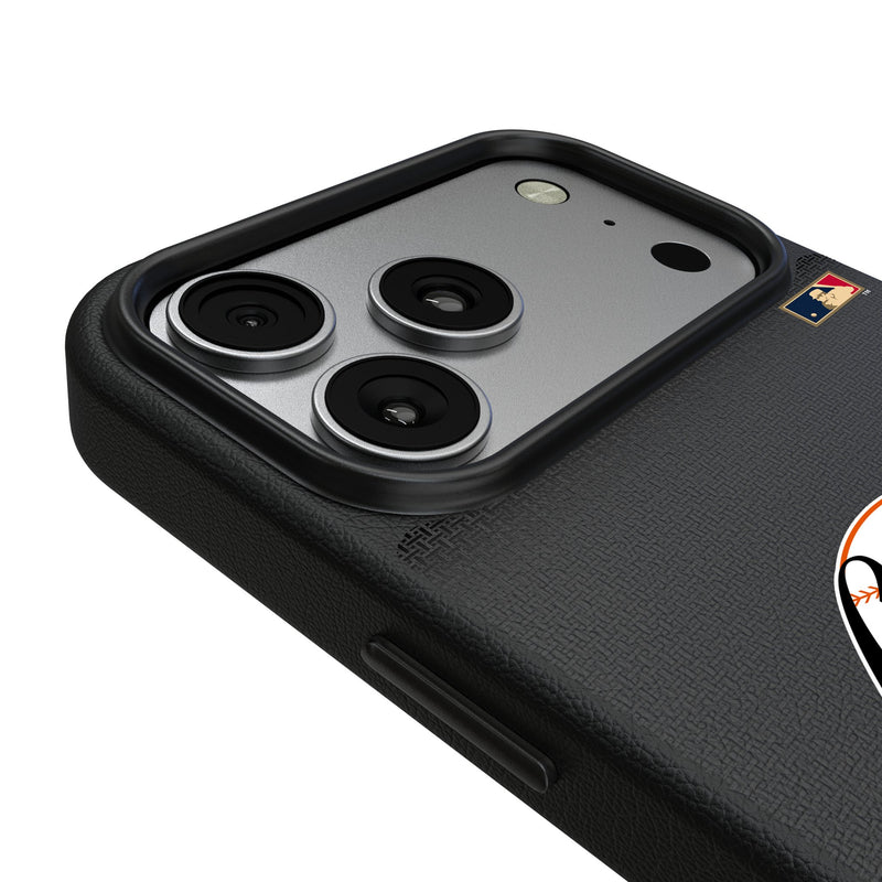 San Francisco Giants 1958-1967 - Cooperstown Collection Linen iPhone MagSafe Compatible Phone Case for Apple iPhone Detail.Jpg