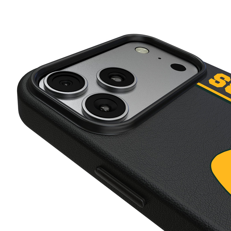 Green Bay Packers Historic Collection Sidebar iPhone MagSafe Compatible Phone Case for Apple iPhone Detail.Jpg