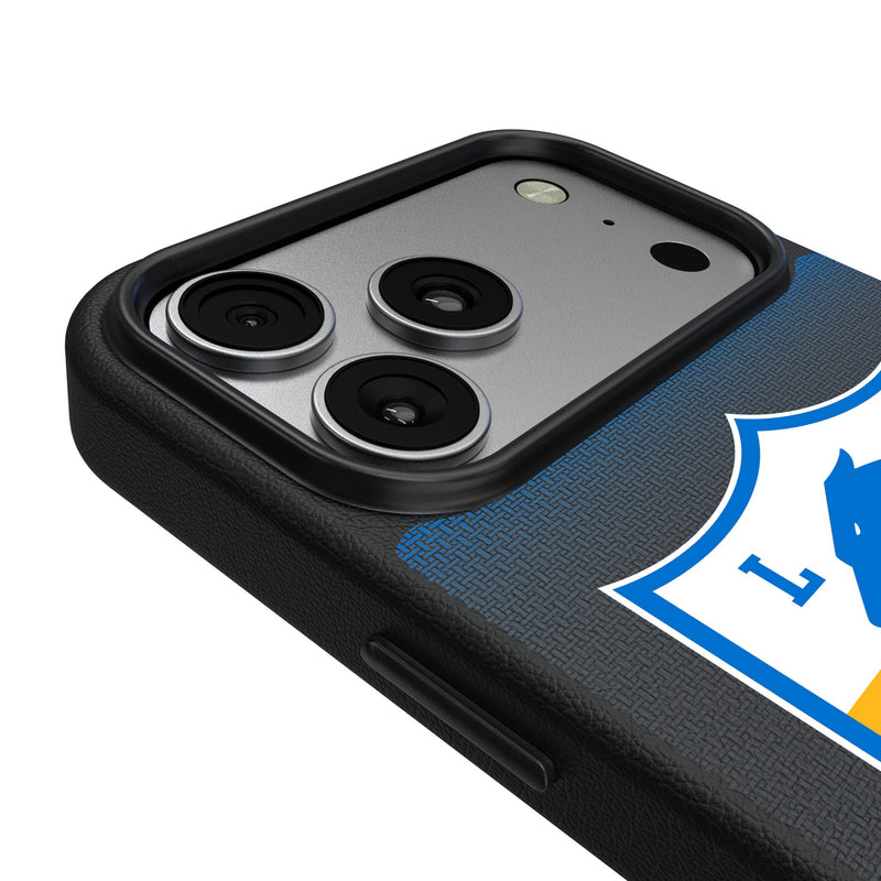 Los Angeles Chargers Historic Collection Linen iPhone MagSafe Compatible Phone Case for Apple iPhone Detail.Jpg