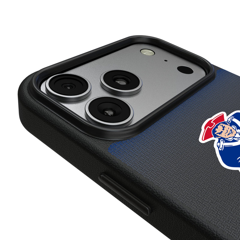 New England Patriots Historic Collection Linen iPhone MagSafe Compatible Phone Case for Apple iPhone Detail.Jpg