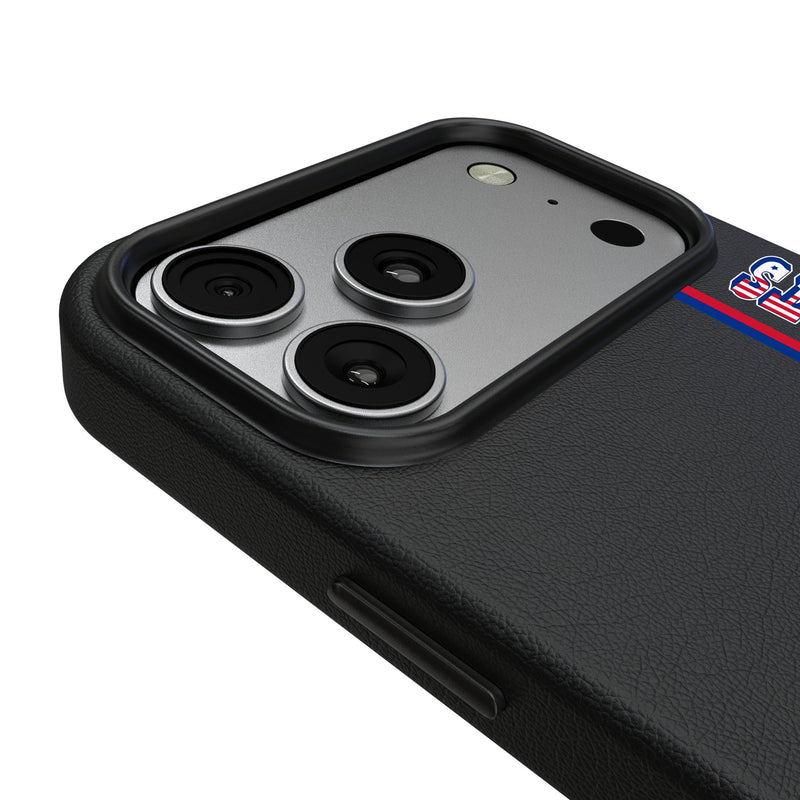 New England Patriots Historic Collection Sidebar iPhone MagSafe Compatible Phone Case for Apple iPhone Detail.Jpg