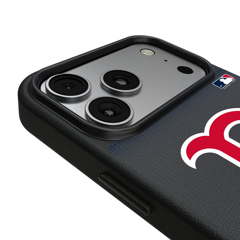 Boston Red Sox Linen iPhone MagSafe Compatible Phone Case for Apple iPhone Detail.Jpg