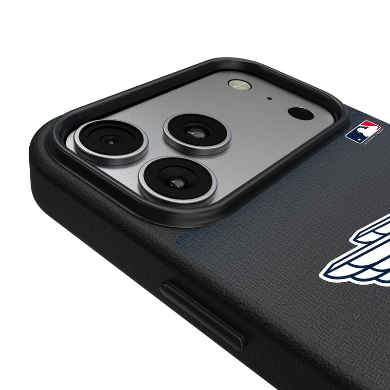 Cleveland Guardians Linen iPhone MagSafe Compatible Phone Case for Apple iPhone Detail.Jpg