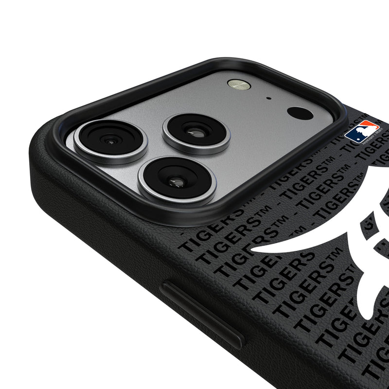 Detroit Tigers Text Backdrop iPhone MagSafe Compatible Phone Case for Apple iPhone Detail.Jpg