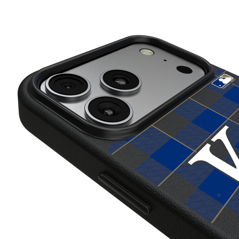 Kansas City Royals Plaid iPhone MagSafe Compatible Phone Case for Apple iPhone Detail.Jpg