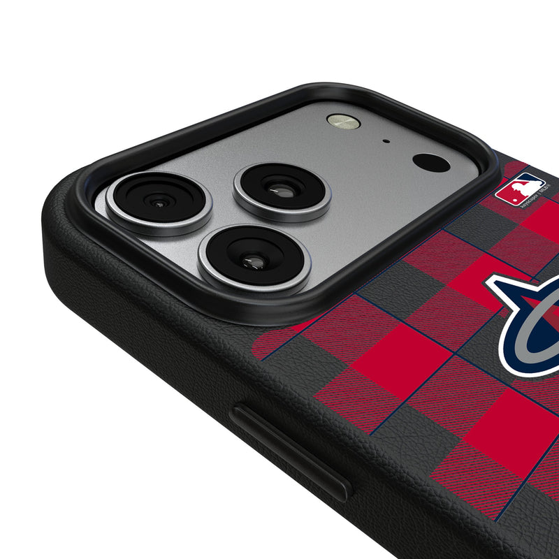 Los Angeles Angels Plaid iPhone MagSafe Compatible Phone Case for Apple iPhone Detail.Jpg
