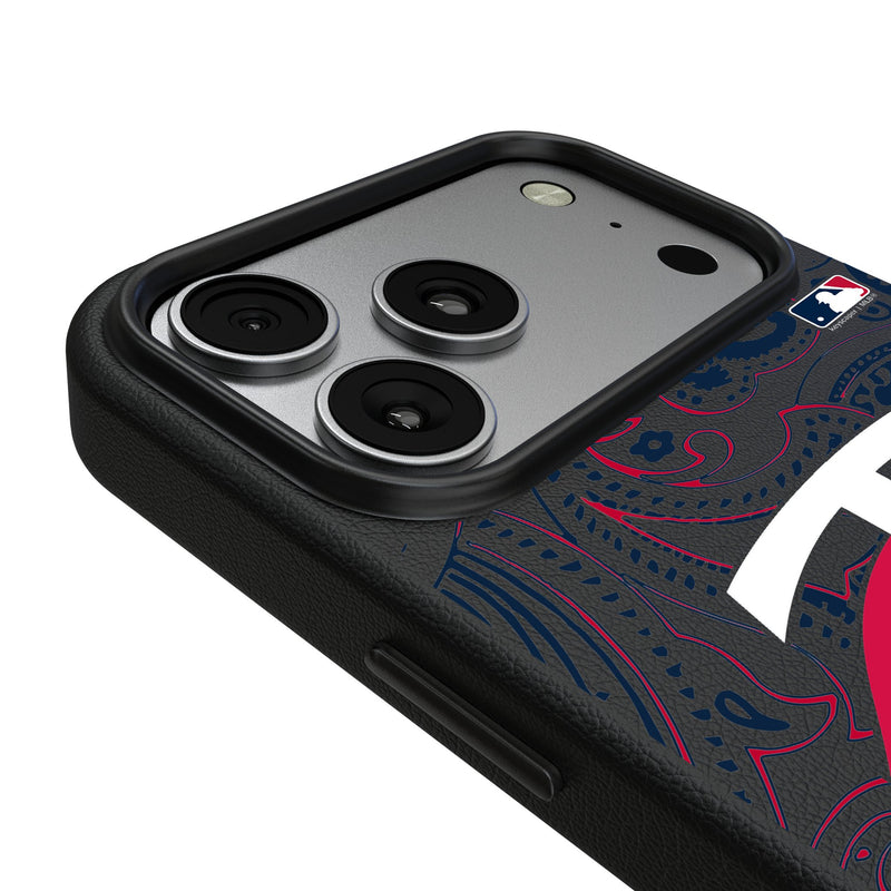 Minnesota Twins Paisley iPhone MagSafe Compatible Phone Case for Apple iPhone Detail.Jpg