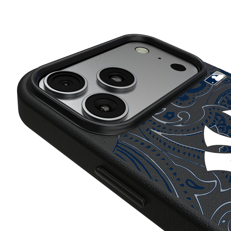 New York Yankees Paisley iPhone MagSafe Compatible Phone Case for Apple iPhone Detail.Jpg