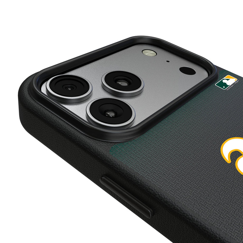 Oakland Athletics Linen iPhone MagSafe Compatible Phone Case for Apple iPhone Detail.Jpg