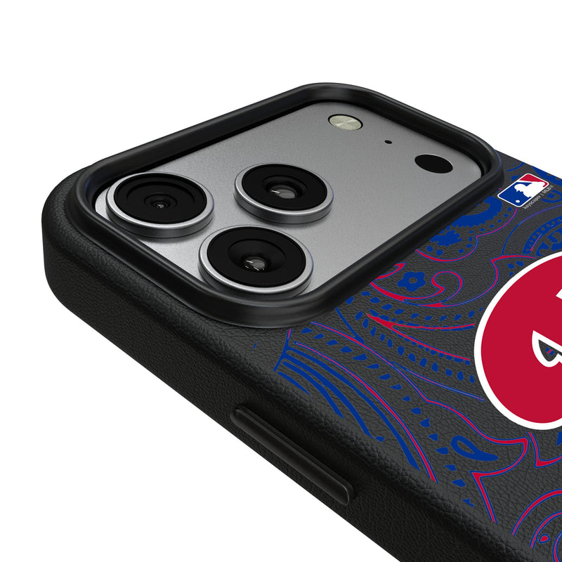 Philadelphia Phillies Paisley iPhone MagSafe Compatible Phone Case for Apple iPhone Detail.Jpg