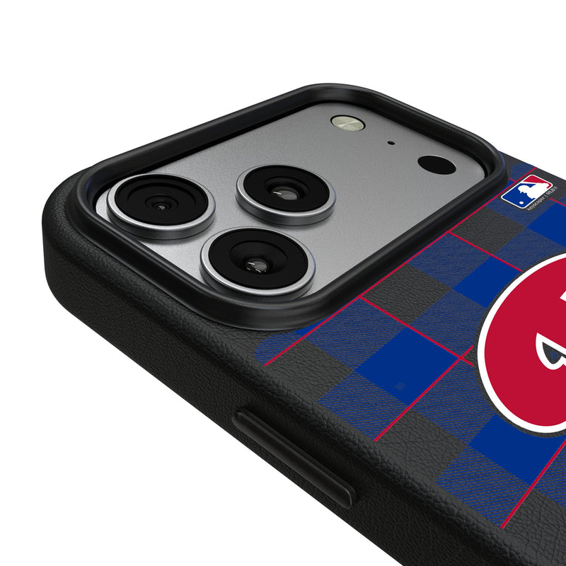 Philadelphia Phillies Plaid iPhone MagSafe Compatible Phone Case for Apple iPhone Detail.Jpg