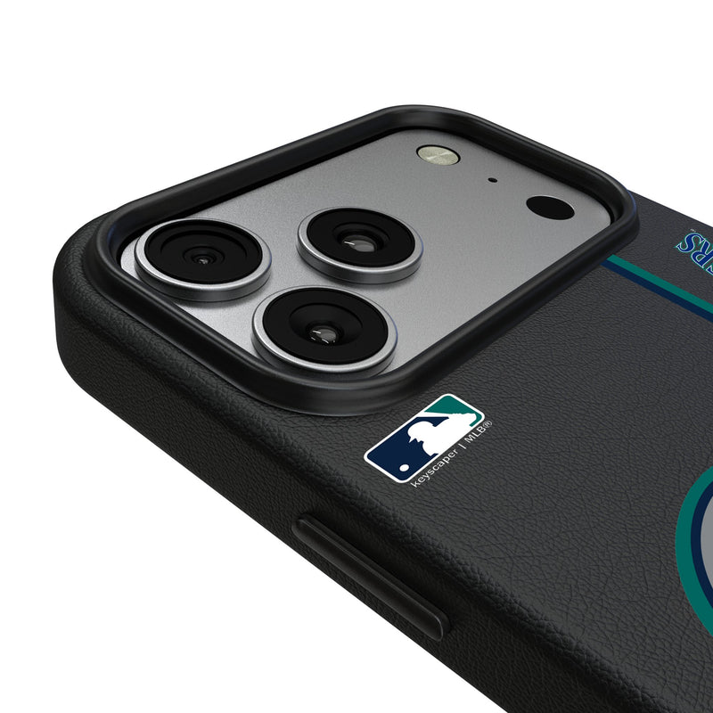 Seattle Mariners Sidebar iPhone MagSafe Compatible Phone Case for Apple iPhone Detail.Jpg