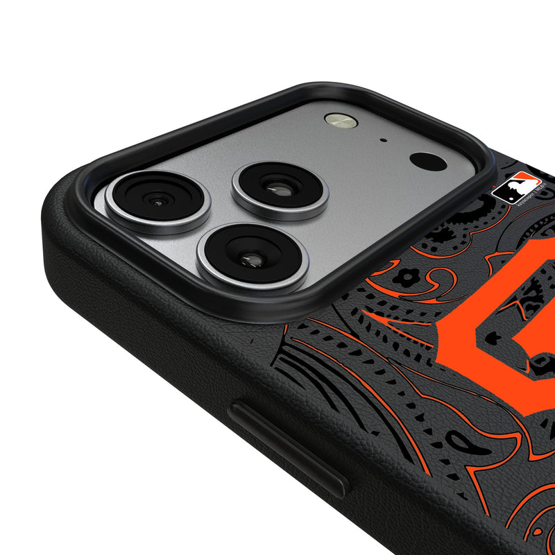 San Francisco Giants Paisley iPhone MagSafe Compatible Phone Case for Apple iPhone Detail.Jpg