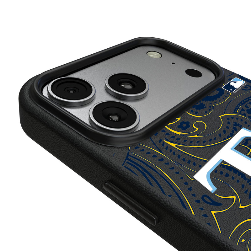 Tampa Bay Rays Paisley iPhone MagSafe Compatible Phone Case for Apple iPhone Detail.Jpg