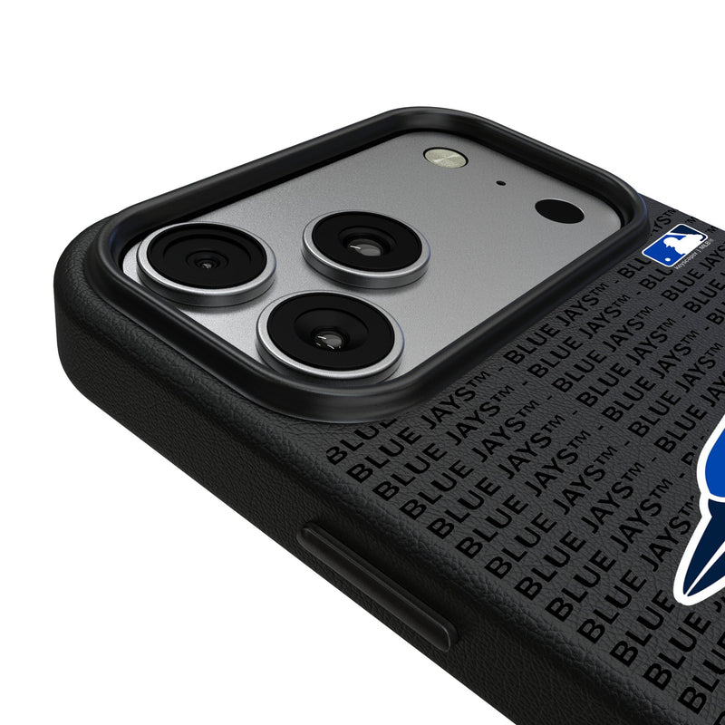 Toronto Blue Jays Text Backdrop iPhone MagSafe Compatible Phone Case for Apple iPhone Detail.Jpg