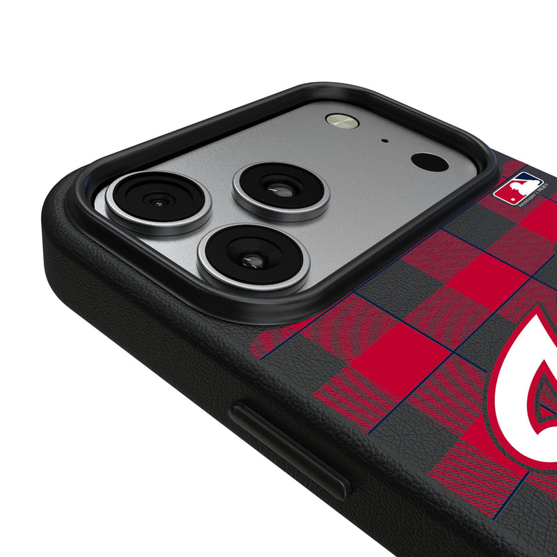 Washington Nationals Plaid iPhone MagSafe Compatible Phone Case for Apple iPhone Detail.Jpg