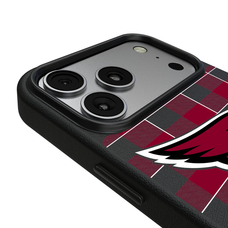 Arizona Cardinals Plaid iPhone MagSafe Compatible Phone Case for Apple iPhone Detail.Jpg