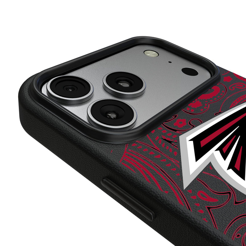 Atlanta Falcons Paisley iPhone MagSafe Compatible Phone Case for Apple iPhone Detail.Jpg