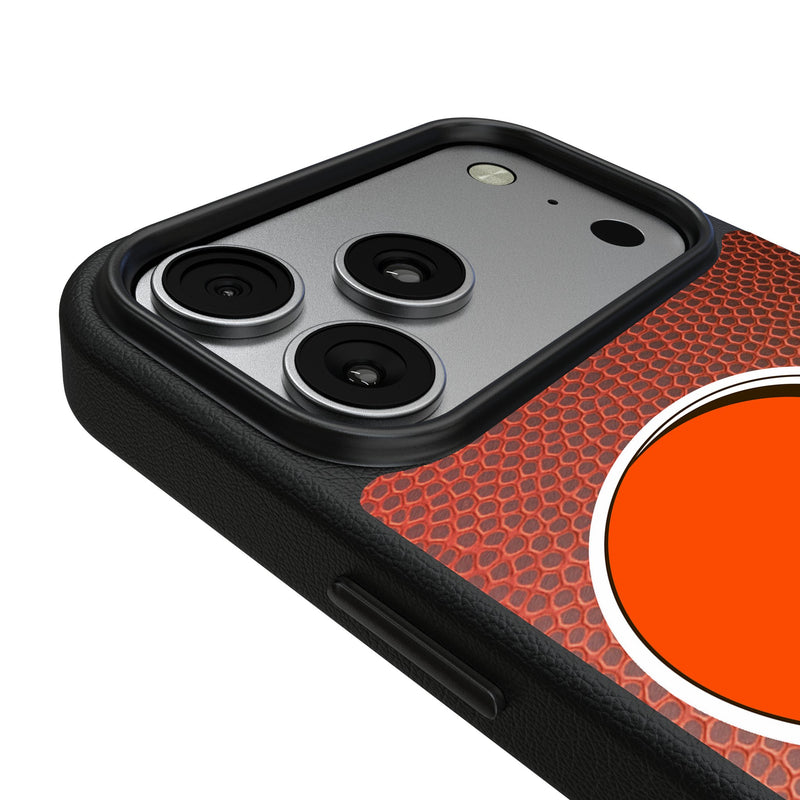 Cleveland Browns Football Wordmark iPhone MagSafe Compatible Phone Case for Apple iPhone Detail.Jpg