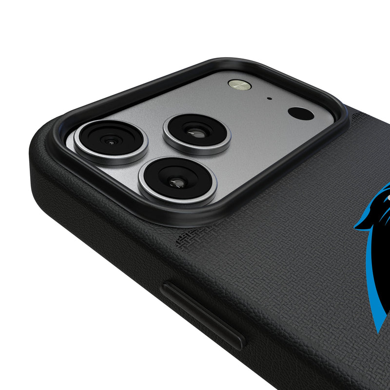 Carolina Panthers Linen iPhone MagSafe Compatible Phone Case for Apple iPhone Detail.Jpg