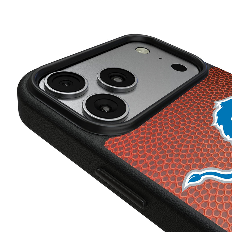 Detroit Lions Football Wordmark iPhone MagSafe Compatible Phone Case for Apple iPhone Detail.Jpg
