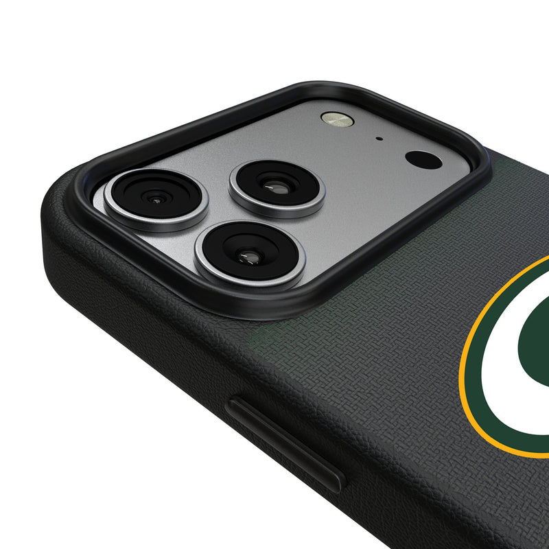 Green Bay Packers Linen iPhone MagSafe Compatible Phone Case for Apple iPhone Detail.Jpg