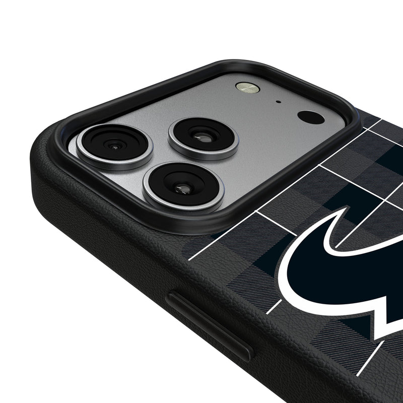 Houston Texans Plaid iPhone MagSafe Compatible Phone Case for Apple iPhone Detail.Jpg