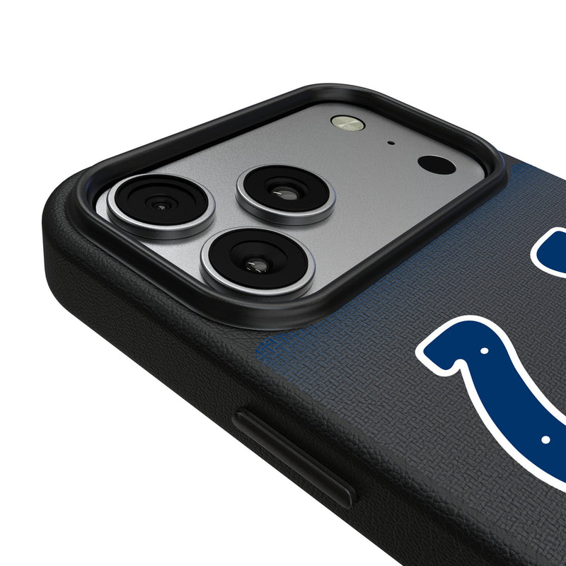 Indianapolis Colts Linen iPhone MagSafe Compatible Phone Case for Apple iPhone Detail.Jpg