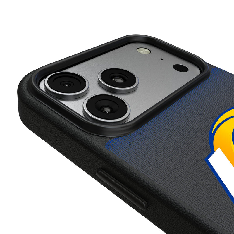 Los Angeles Rams Linen iPhone MagSafe Compatible Phone Case for Apple iPhone Detail.Jpg
