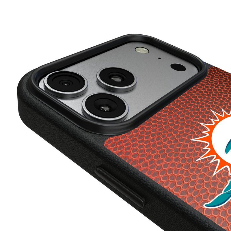 Miami Dolphins Football Wordmark iPhone MagSafe Compatible Phone Case for Apple iPhone Detail.Jpg