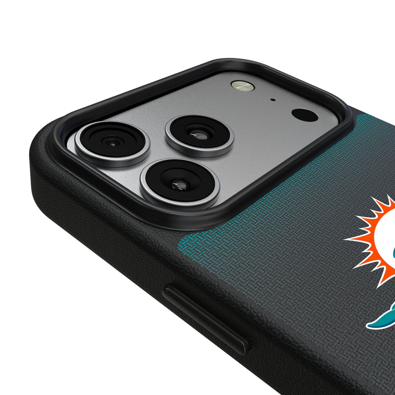 Miami Dolphins Linen iPhone MagSafe Compatible Phone Case for Apple iPhone Detail.Jpg