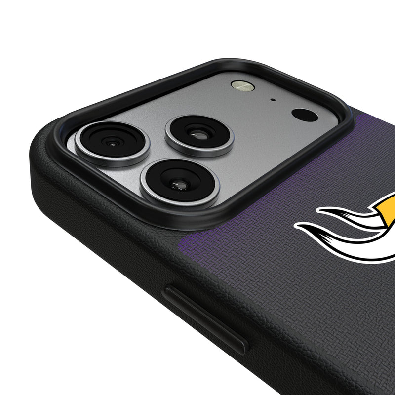 Minnesota Vikings Linen iPhone MagSafe Compatible Phone Case for Apple iPhone Detail.Jpg
