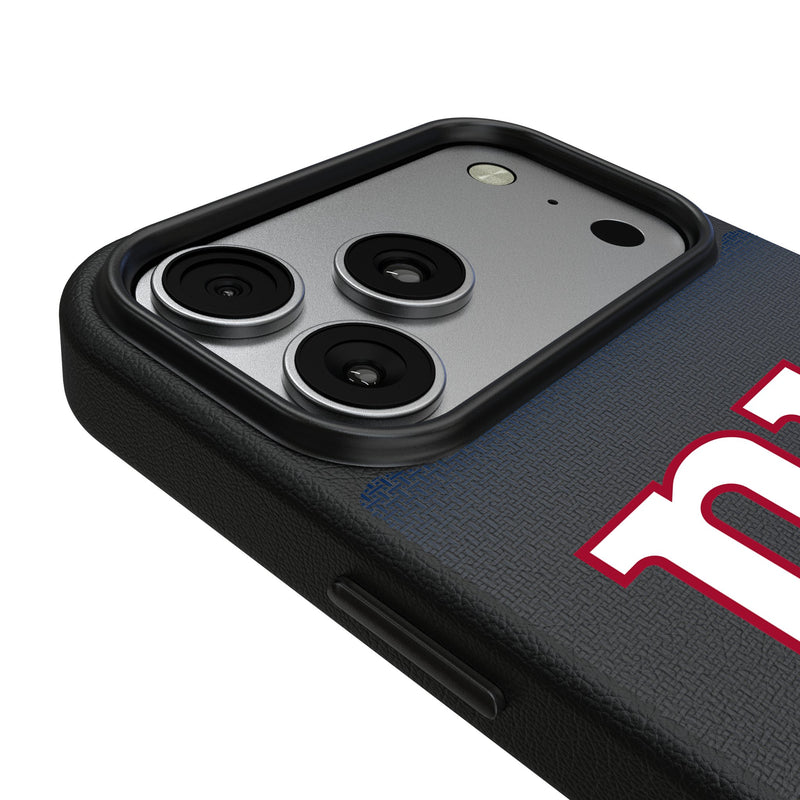 New York Giants Linen iPhone MagSafe Compatible Phone Case for Apple iPhone Detail.Jpg