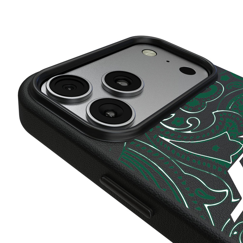 New York Jets Paisley iPhone MagSafe Compatible Phone Case for Apple iPhone Detail.Jpg