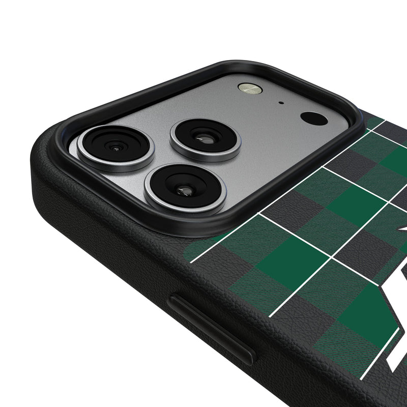 New York Jets Plaid iPhone MagSafe Compatible Phone Case for Apple iPhone Detail.Jpg