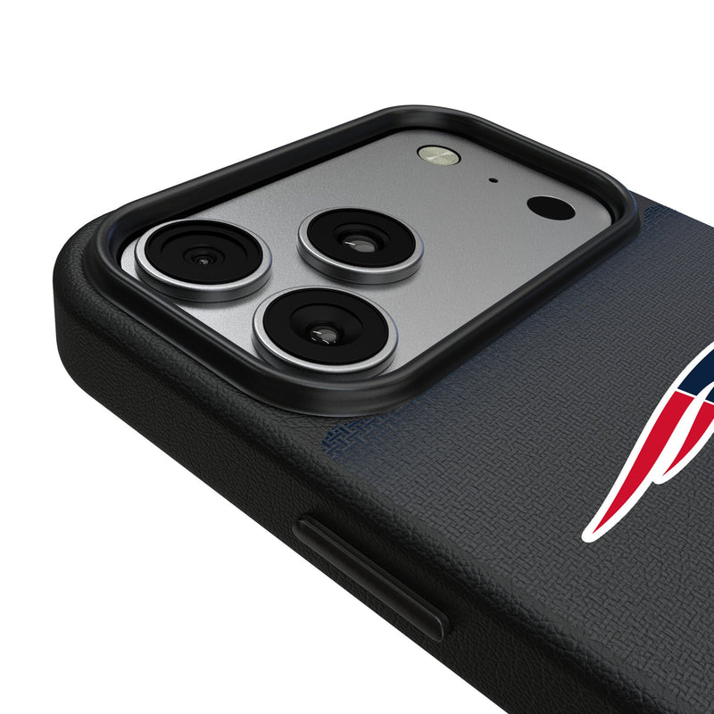 New England Patriots Linen iPhone MagSafe Compatible Phone Case for Apple iPhone Detail.Jpg