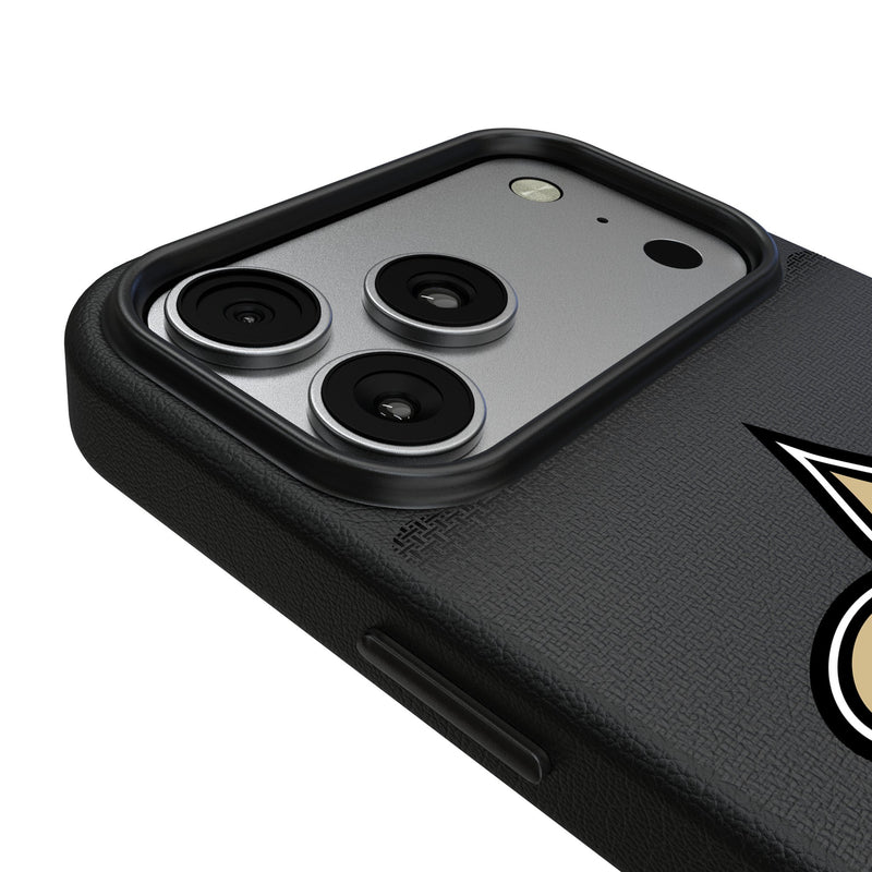 New Orleans Saints Linen iPhone MagSafe Compatible Phone Case for Apple iPhone Detail.Jpg