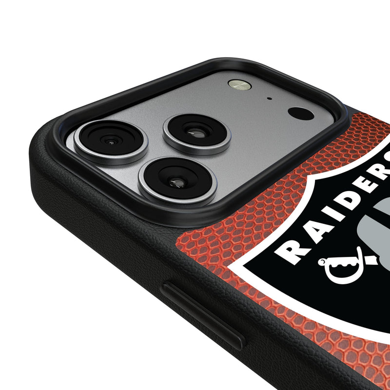 Las Vegas Raiders Football Wordmark iPhone MagSafe Compatible Phone Case for Apple iPhone Detail.Jpg