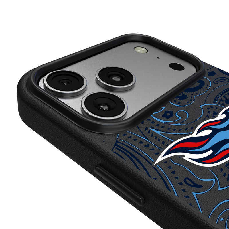Tennessee Titans Paisley iPhone MagSafe Compatible Phone Case for Apple iPhone Detail.Jpg