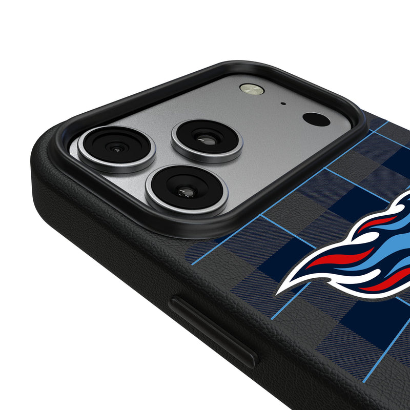 Tennessee Titans Plaid iPhone MagSafe Compatible Phone Case for Apple iPhone Detail.Jpg