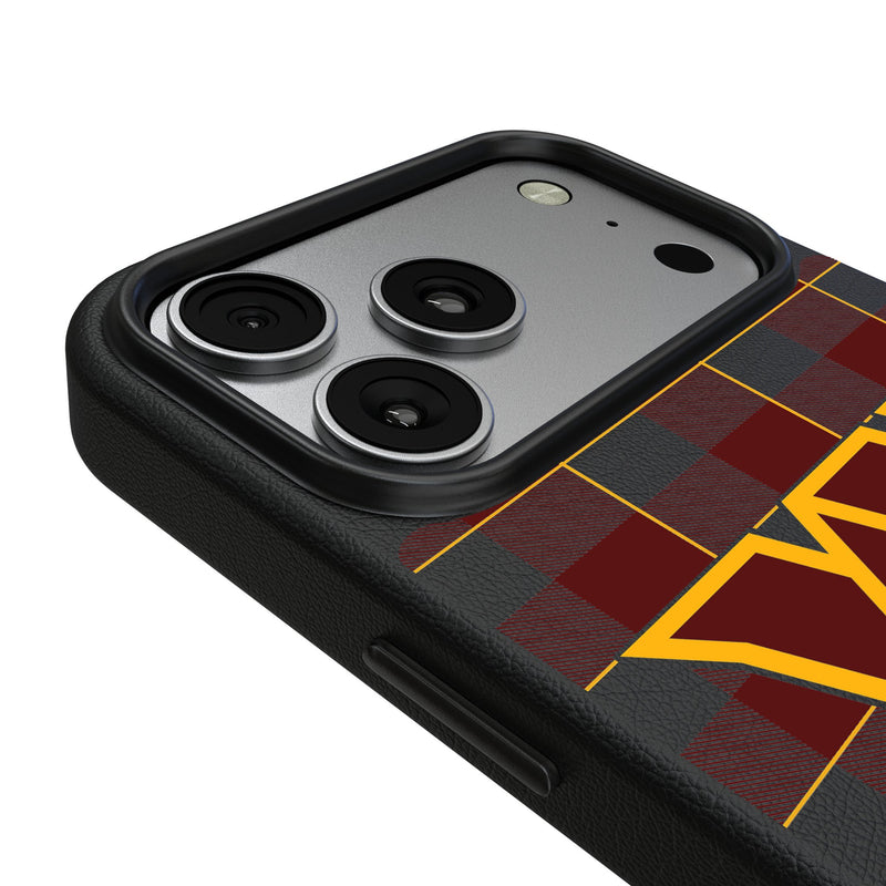 Washington Commanders Plaid iPhone MagSafe Compatible Phone Case for Apple iPhone Detail.Jpg