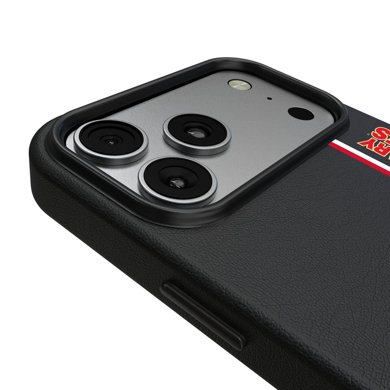 Calgary Flames Sidebar iPhone MagSafe Compatible Phone Case for Apple iPhone Detail.Jpg