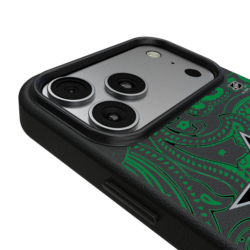 Dallas Stars Paisley iPhone MagSafe Compatible Phone Case for Apple iPhone Detail.Jpg