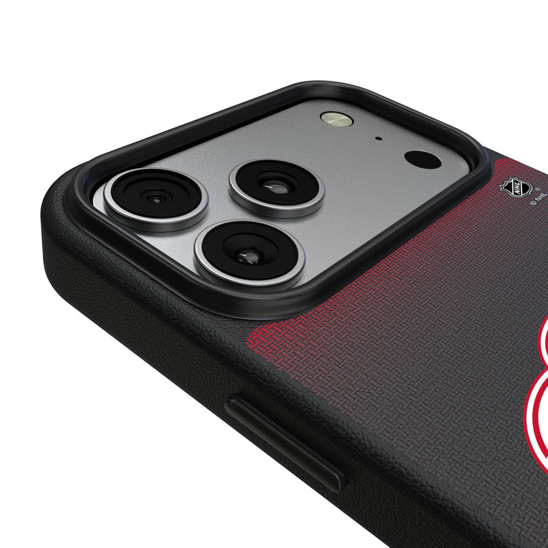 Detroit Red Wings Linen iPhone MagSafe Compatible Phone Case for Apple iPhone Detail.Jpg